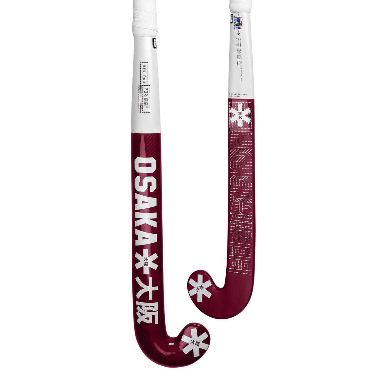 Osaka Field Hockey Stick Mid Bow 70 | Cherry Lacquer