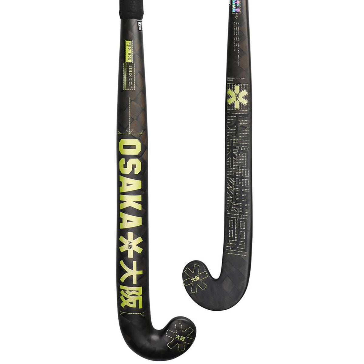 Osaka Field Hockey Stick Pro Bow LTD Pro Tour 100 shadow lime