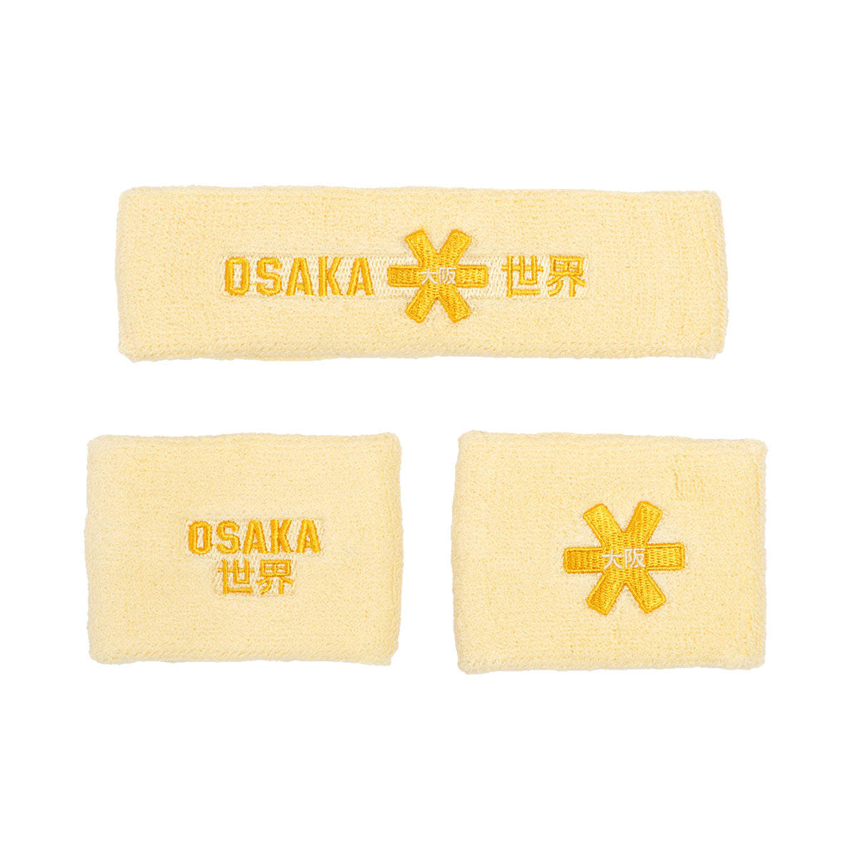 Sweatband set - Faded yellow