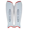 ks anatomic net shinguard silver|red