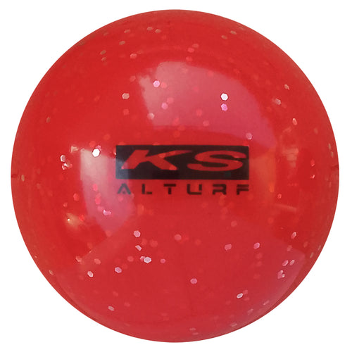 ks glitter star ball - red