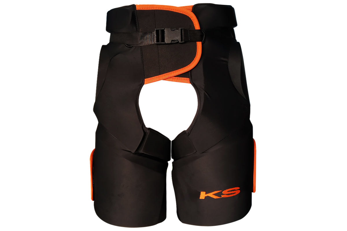 ks lycrafit padded shorts black|orange
