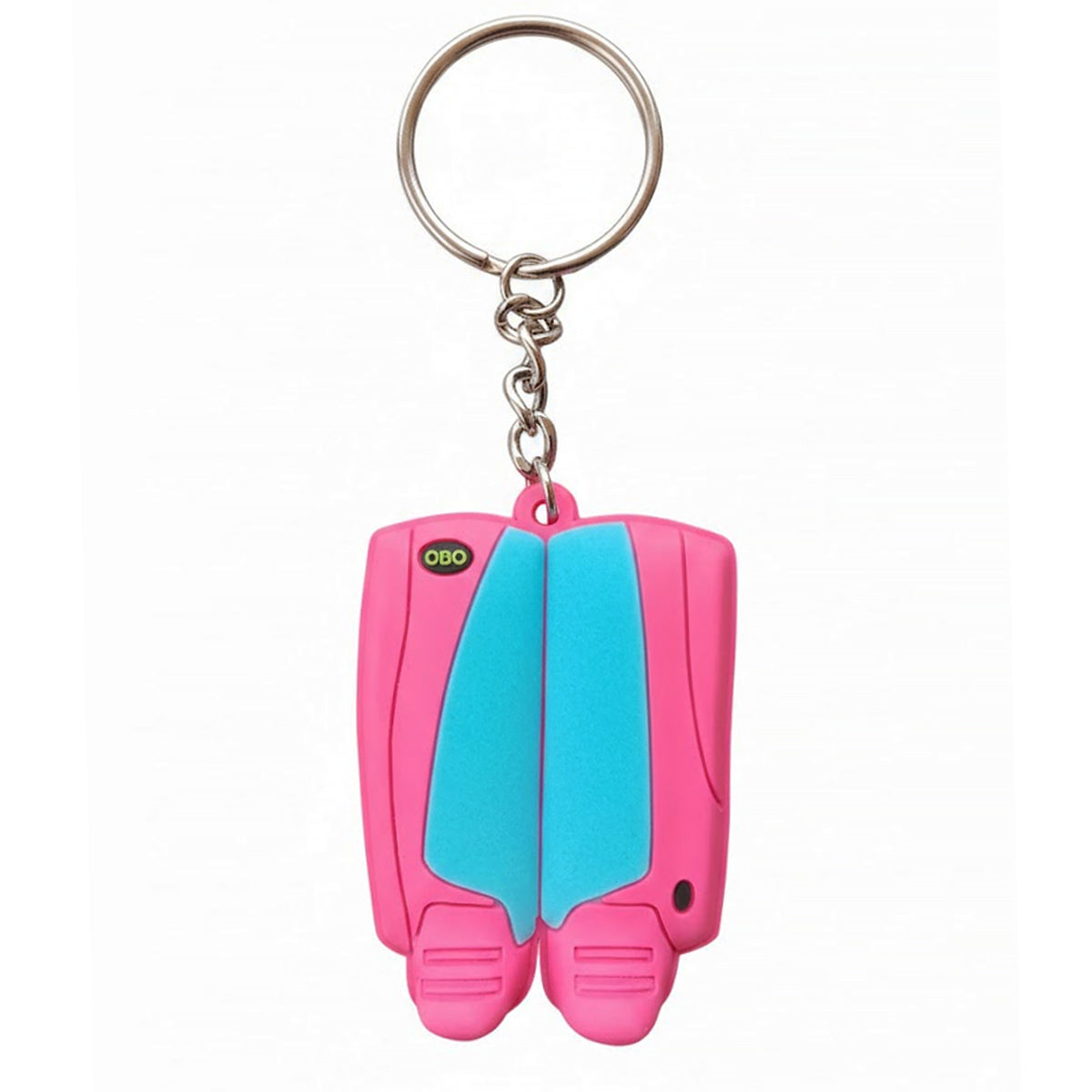 obo key rings - peron blu/fucsia