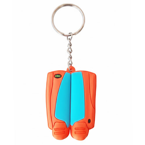 obo key rings - peron blu/orange