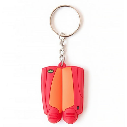 obo key rings - red/orange