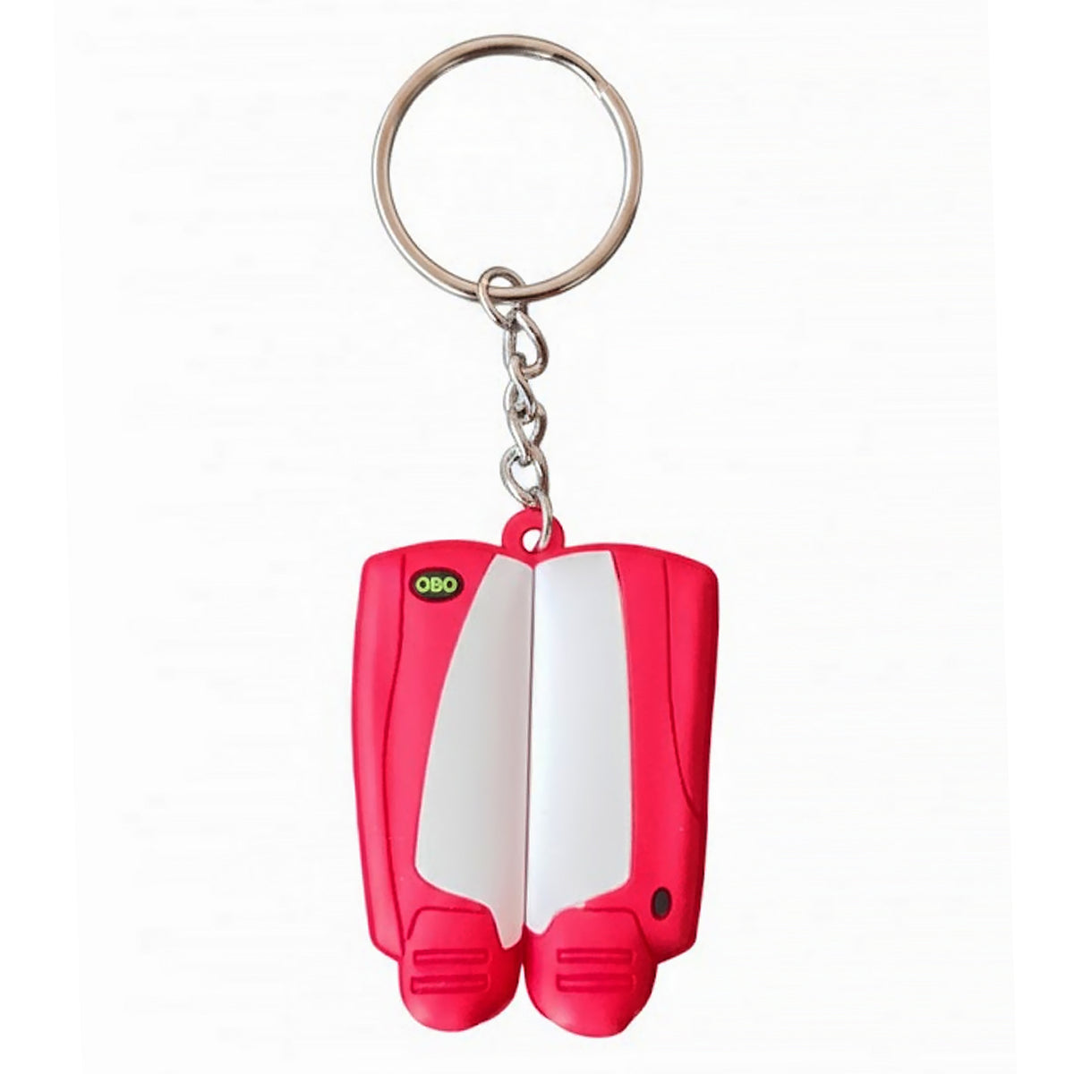 obo key rings - white/red