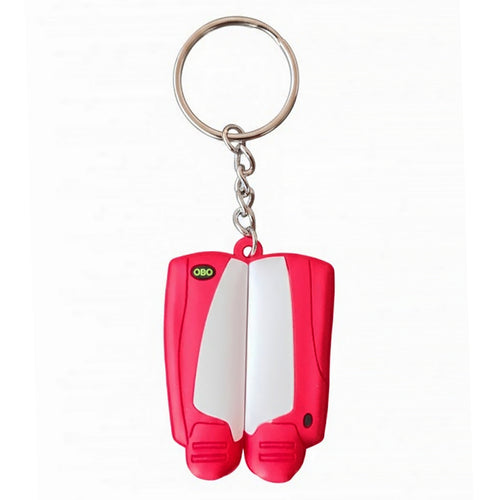 obo key rings - white/red