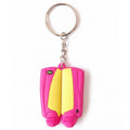 obo key rings - yellow/fucsia