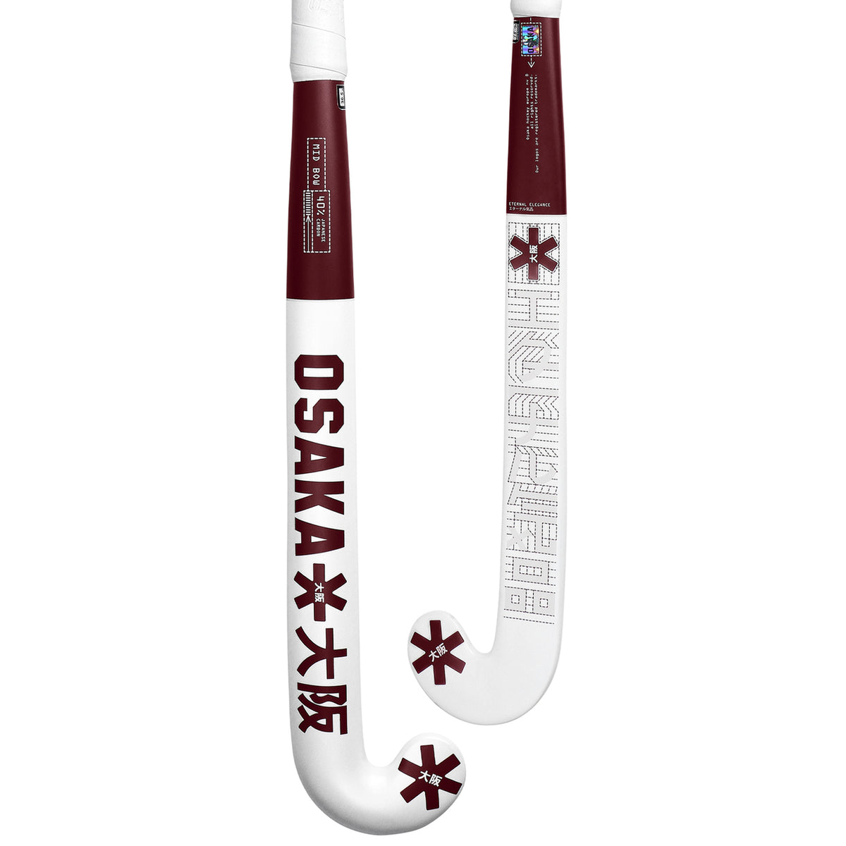 Osaka Field Hockey Stick Mid Bow 40 | Cherry Lacquer