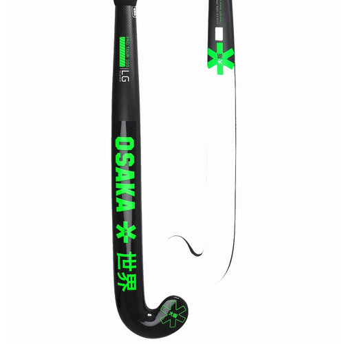 Osaka Field Hockey Stick Pro Tour 100 2.0 - Low Groove- LTD Edition White | Iconic Black