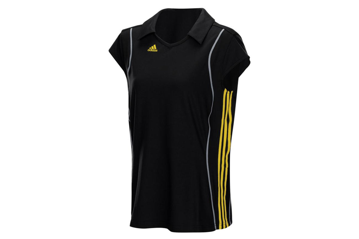 T8 women clima polo black|yellow