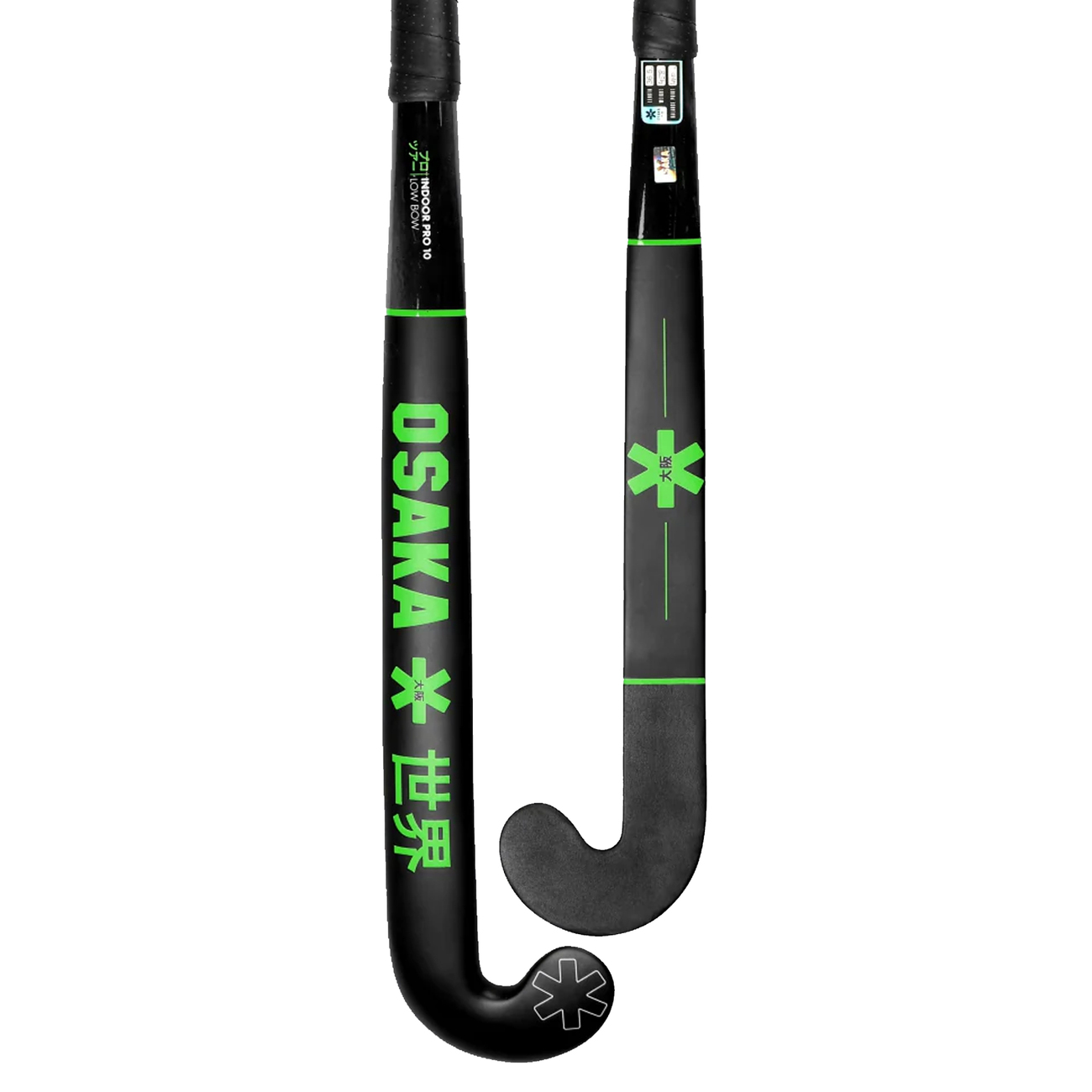 Osaka Indoor Hockey Stick Pro Tour 10 - Low Bow | Iconic Black - 36.5" SL