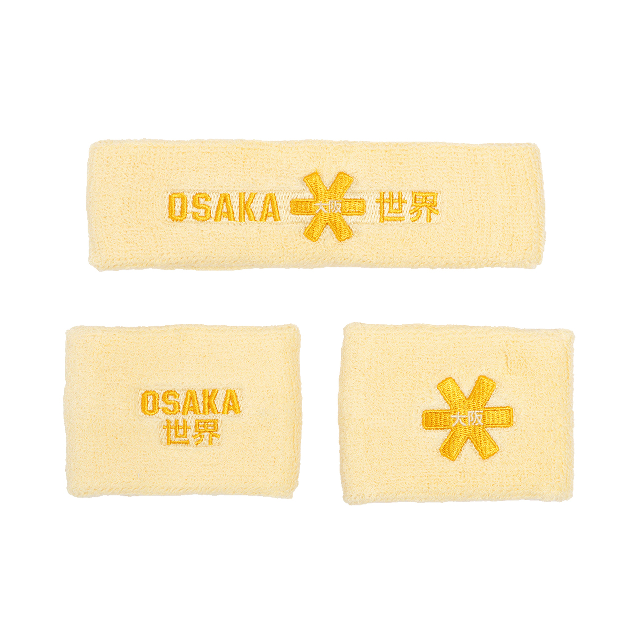 Sweatband set - Faded yellow