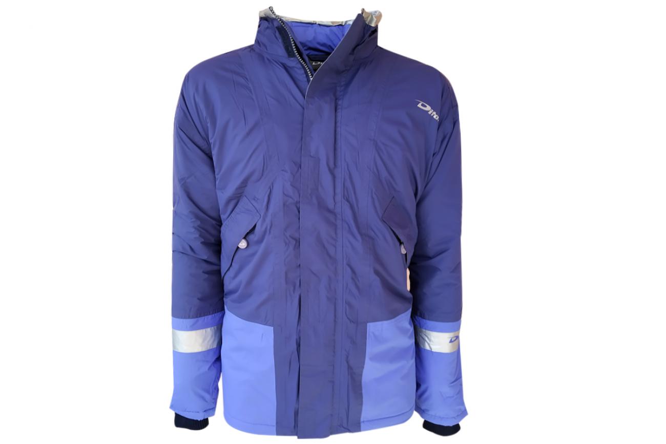 dita team jacket blu|silver