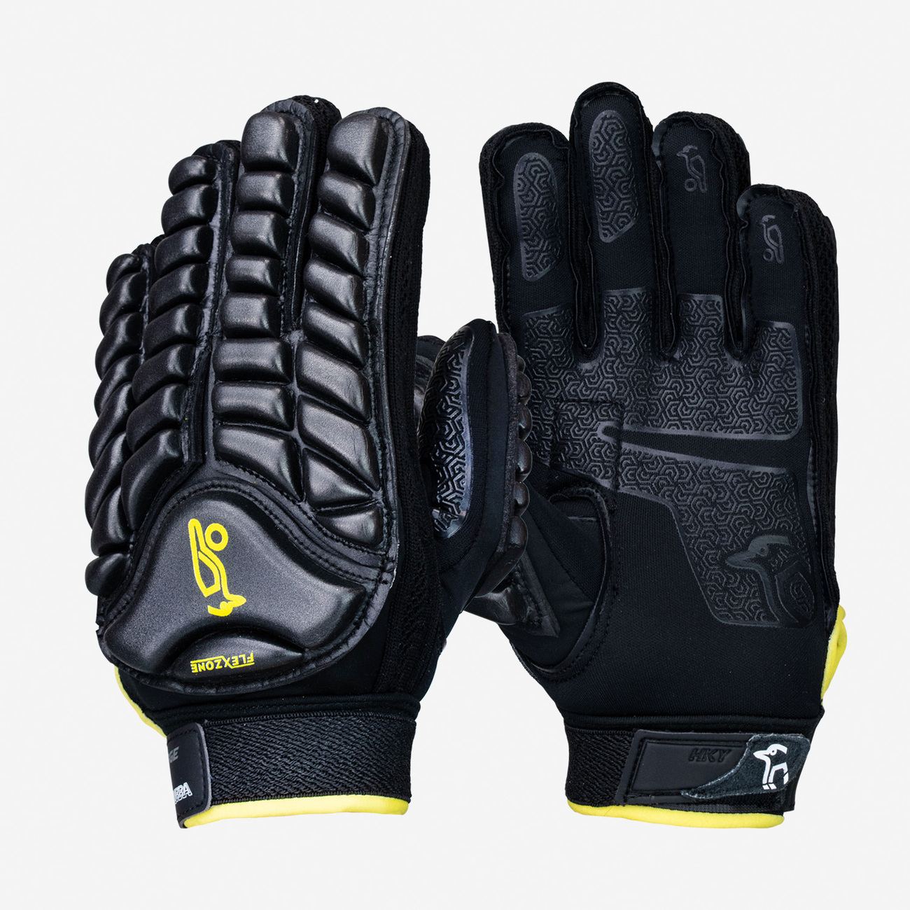 siege hockey glove black/yellow - M