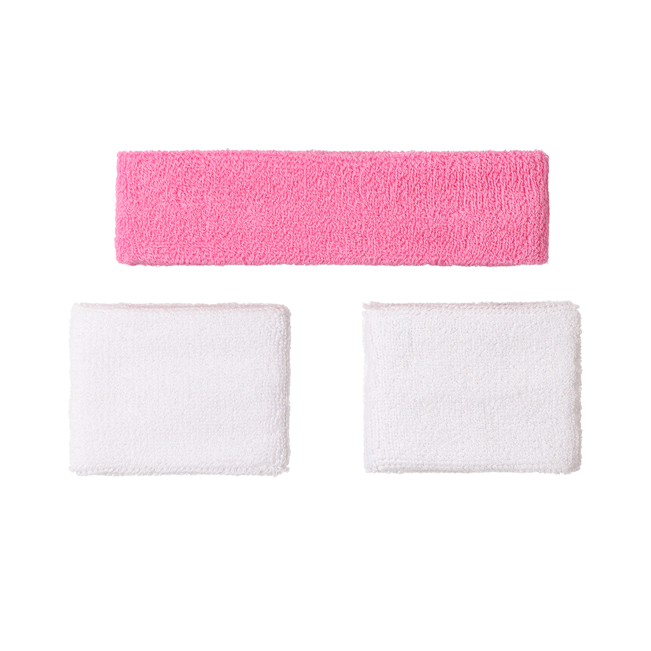 Osaka Sweatband Set | Begonia Pink-White