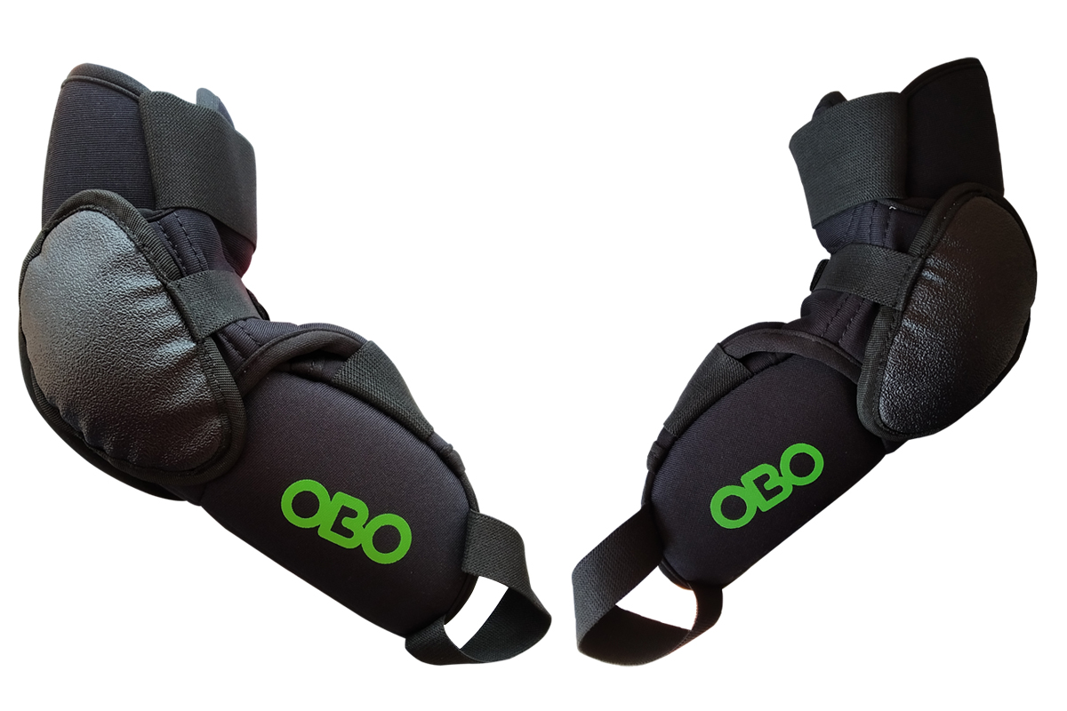 robo elbow guard black|lime [dx-sx]