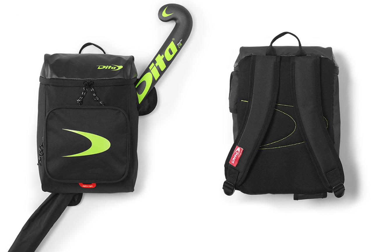 back pack champ black|fluo yellow