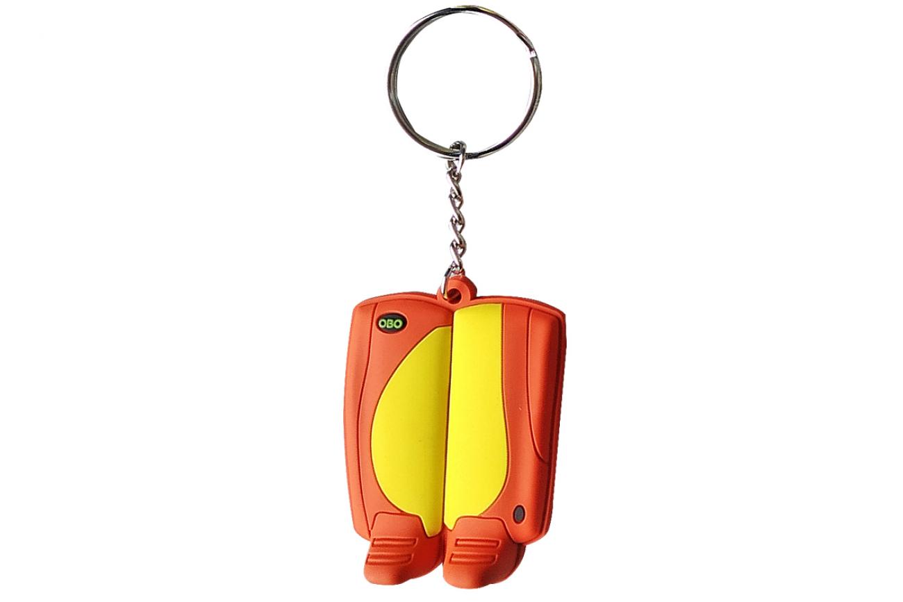 obo robo key ring yellow|orange