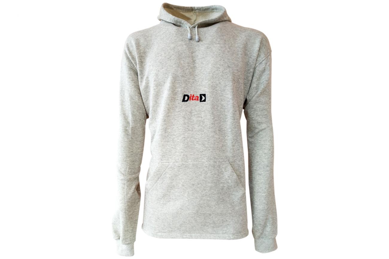 dita hoodies light grey melange