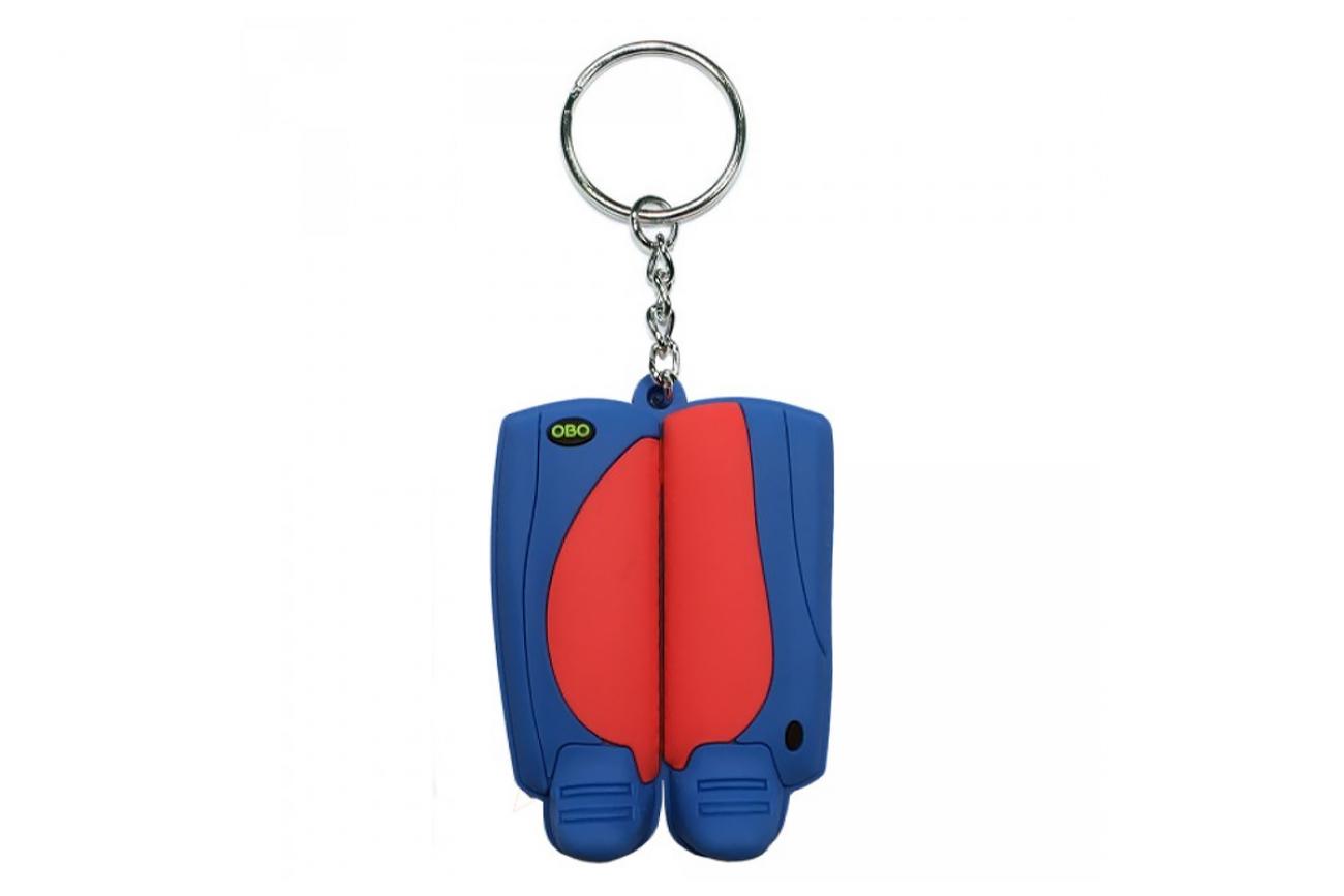 obo robo key ring red|blu