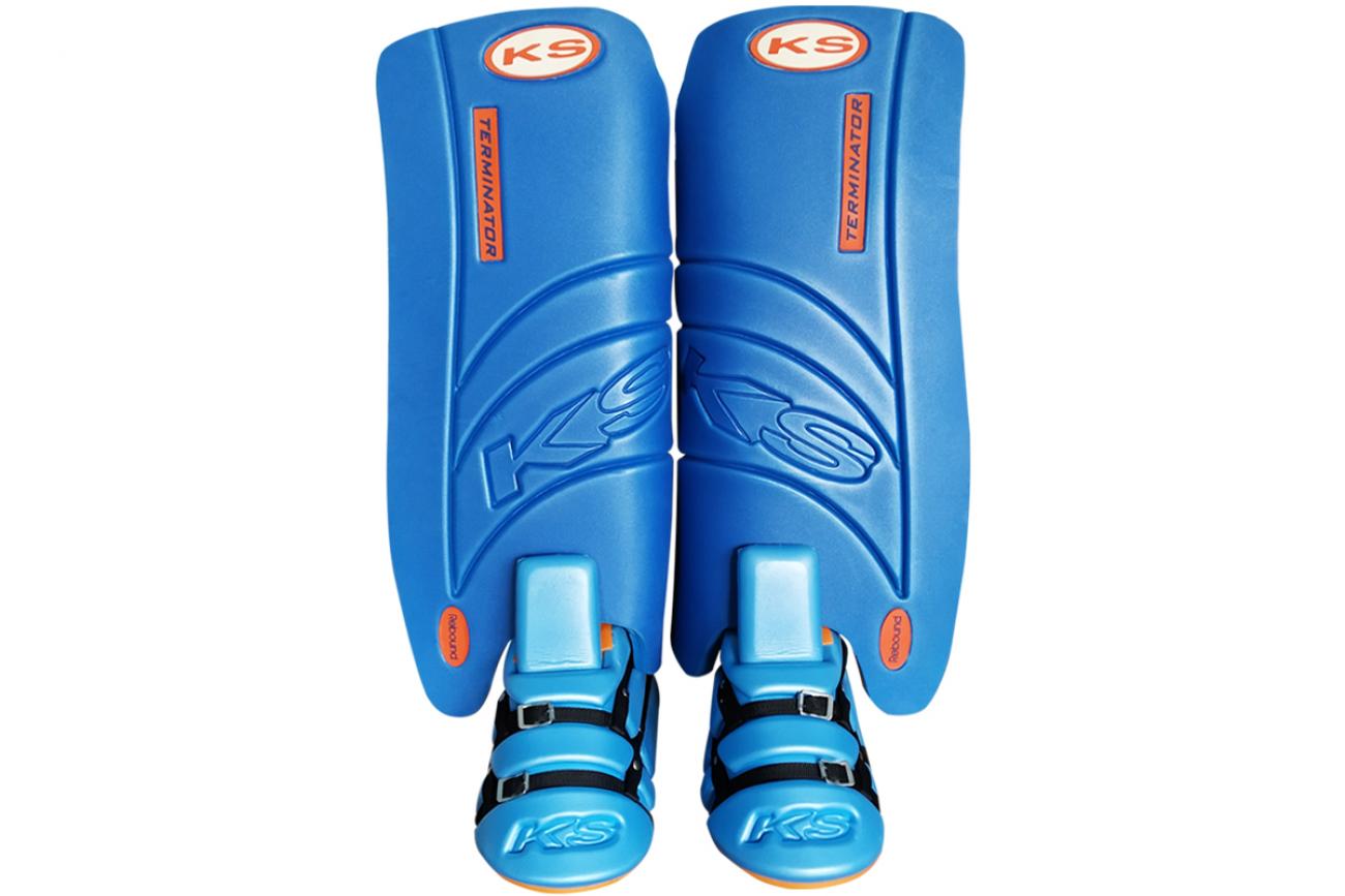 ks rebound legguards + kickers blu|orange