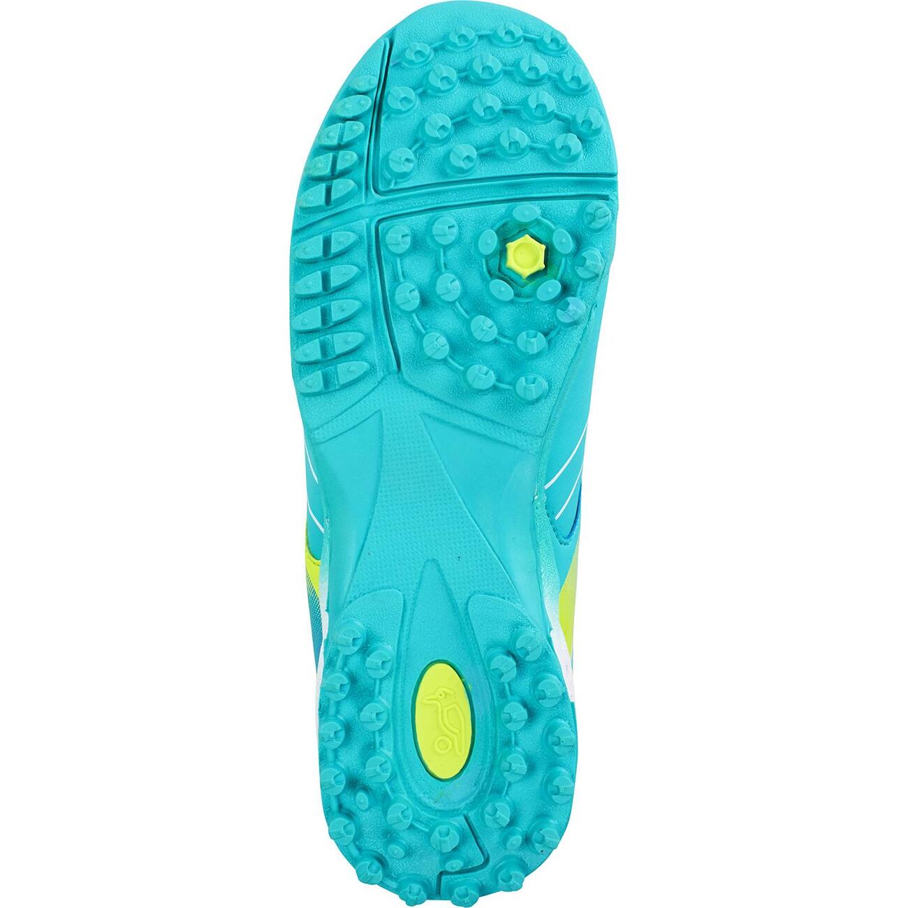 neon mint hockey shoes - uk junior 13 = 32 eu