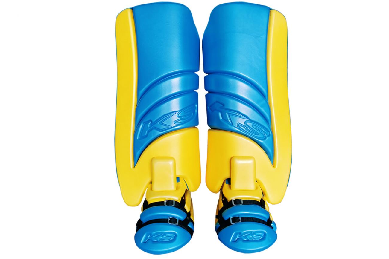 ks abs legguards + kickers yellow|blu-large