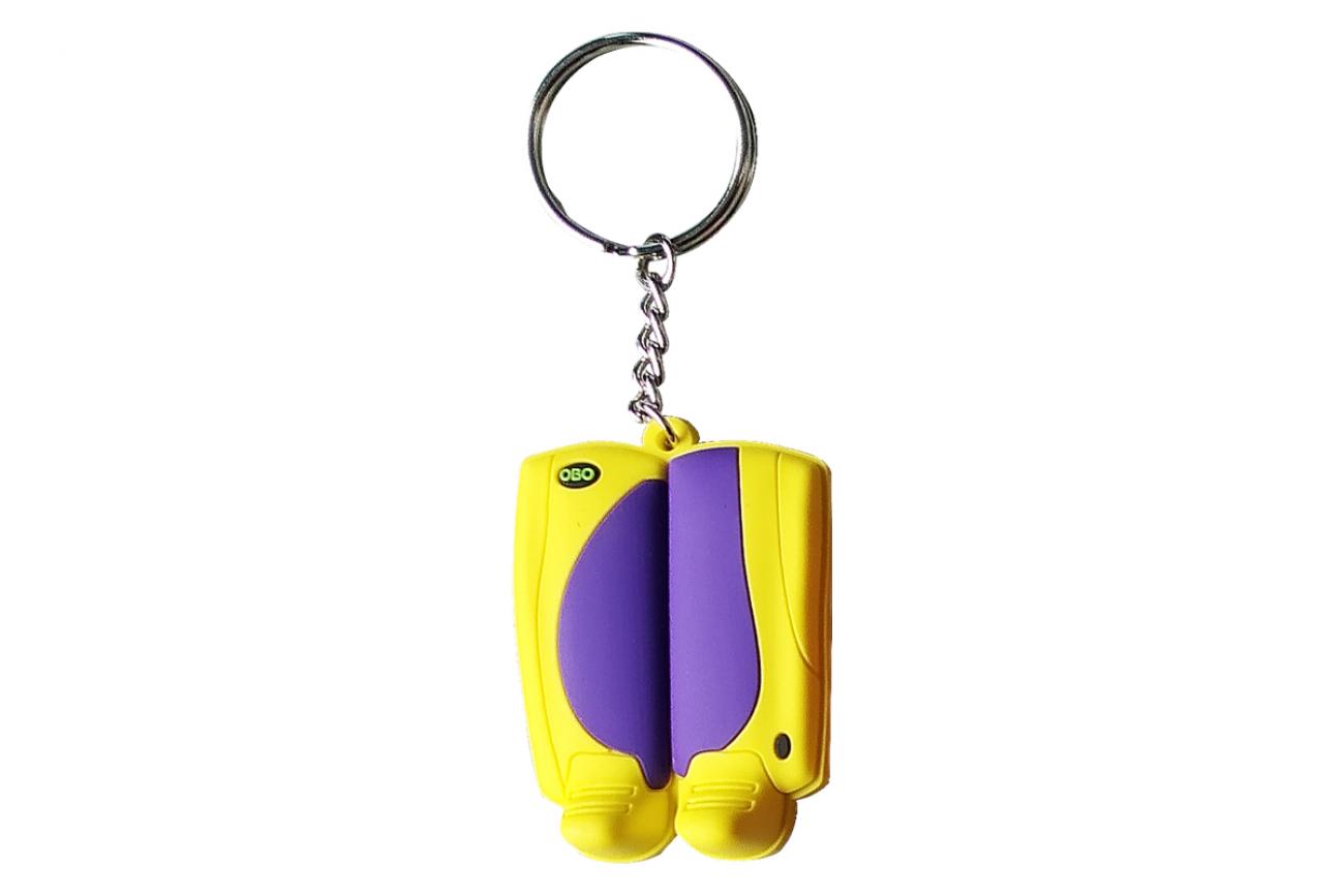 obo robo key ring yellow|purple